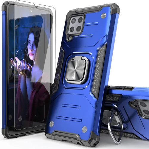 Vista 13 de Funda para Galaxy A42 con soporte de anillo, protector de Negro