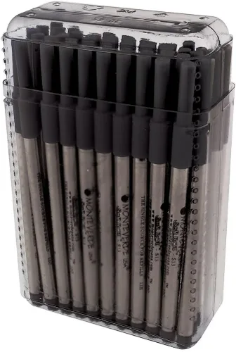 Vista 7 de Monteverde Recambio de bolígrafo de gel sin tapa para adaptarse a bolígrafos Sheaffer, punta fina, negro, 2 por paquete (S422BK)
