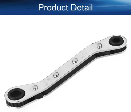 Vista 4 de Auniwaig 1/4 "-5/16 "Llave de trinquete reversible Cr-v Offset doble caja final llave de trinquete doble caja final llave de trinquete 1pcs