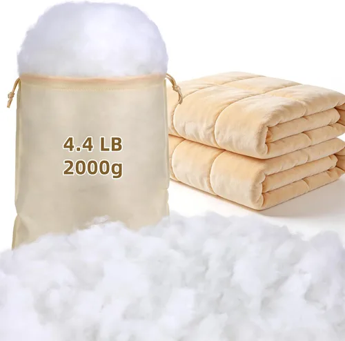 Vista 8 de Relleno de poliéster, decoraciones de Navidad para interiores, nubes blancas como la nieve artificiales de algodón para decoración, mantas de nieve
