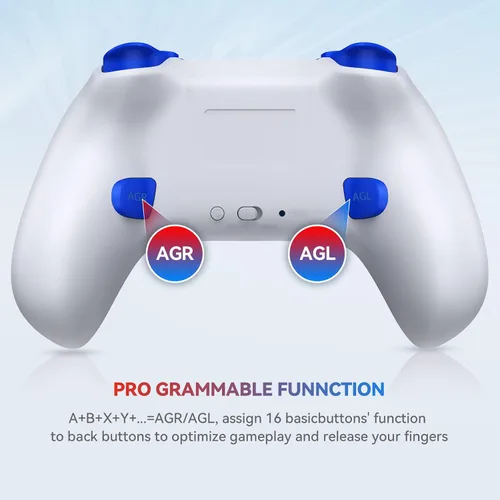 Vista 4 de FLIEEP Controlador de interruptor inalámbrico para Nintendo SwitchSwitch OLEDSwitch Lite con botón macro, función turbo de 3 niveles, vibración