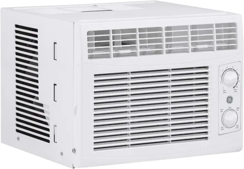 Vista 9 de GE - Unidad de aire acondicionado para ventana, 5,000 BTU para habitaciones pequeñas de hasta 150 pies cuadrados. Con ventilador ajustable manual