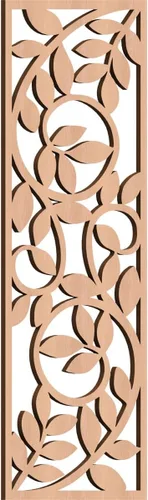 Vista 9 de 9 3/8"W x 24 3/8"H x 1/4"T Utica Decorativo Fretwork Madera Paneles de Pared, Abedul