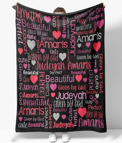Vista 39 de OLIVE OLIVIA Mantas personalizadas para niños con nombres, mantas personalizadas con nombre para adultos, manta personalizada, regalo