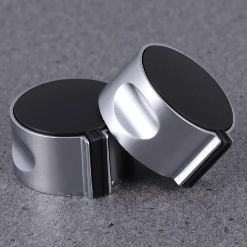 Vista 8 de Happyyami Botón de estufa de gas, 5 piezas, perilla de estufa de gas de metal, perillas de control de cocina de gas plateadas, adaptadores