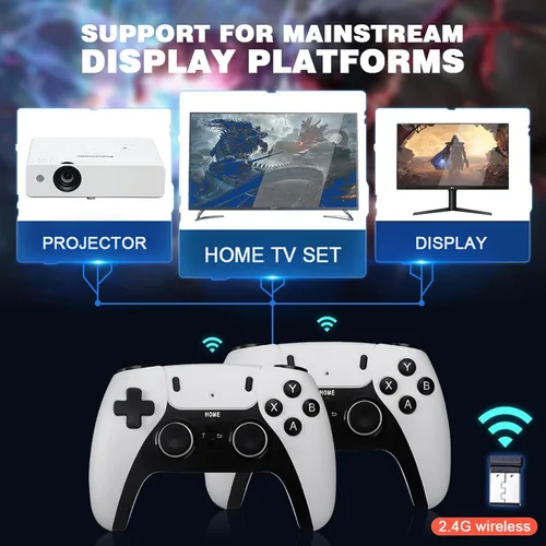 Vista 4 de VGBUS Wireless Retro Game Console, Nostalgia Stick Game, 20,000+ Games & 9 Emulators Built in, Plug and Play Video Games for Tv with Dual 2.4g