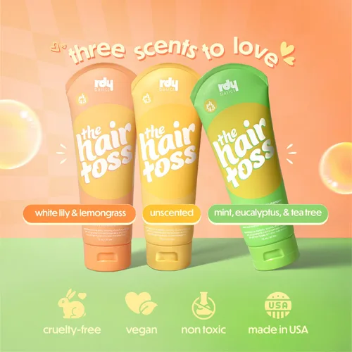 Vista 5 de The Hair Toss - Juego de champú y acondicionador para hombres y mujeres, 13.5 floz/7 floz, menta, formulado 4.5 pH, hidratante, sin parabenos