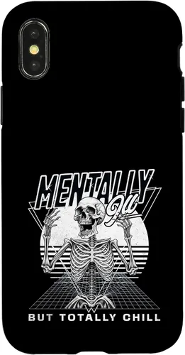 Vista 4 de iPhone 14 Mentally Ill But Totally Chill for Sarcastic People Mentally Case