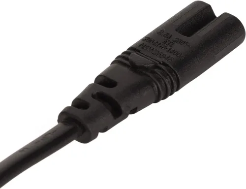 Vista 8 de Cable de extensión de alimentación IEC 320 C8 a C7, resistente al calor, 3.3 pies, 100-240V, IEC 320 C8 a IEC 320 C7, cable reforzado para altavoces