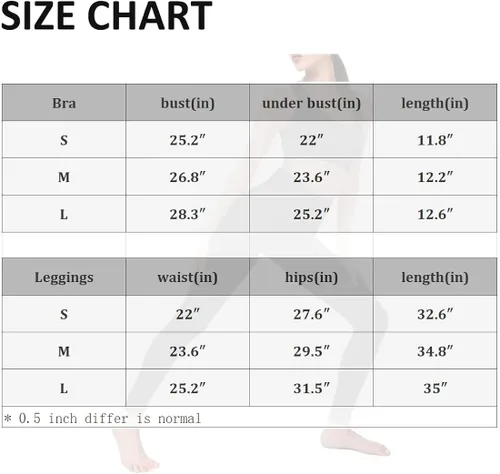Vista 6 de Senrony Trajes de entrenamiento para mujer