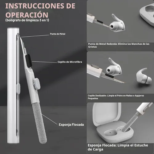 Vista 6 de Inesore para Beats Fit Pro con funda de bloqueo de seguridad (transparente)