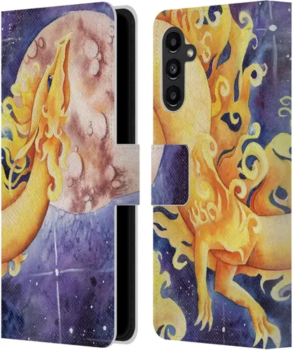 Vista 207 de Head Case Designs Officially Licensed Carla Morrow Galactic Entrancement Dragons Leather Wallet Case Compatible with Samsung Galaxy A07 4G