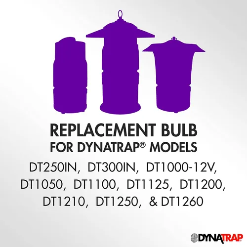 Vista 4 de Bombilla de Repuesto UV DynaTrap Para Trampas de Mosquitos Compatible con Múltiples Modelos Paquete de 2