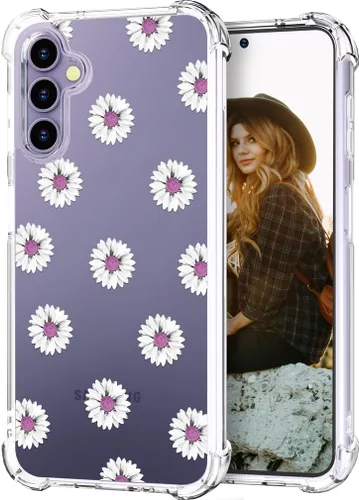 Vista 11 de Hungo Funda compatible con Samsung Galaxy S25 Plus / S24 Plus, diseño femenino estético de diseño femenino S24+ S25+ de astronauta de dibujos