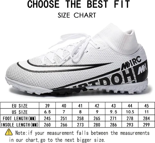 Vista 2 de Zquaus Tacos de fútbol para hombre zapatos de fútbol atléticos para caminar tacos Ag para entrenamiento al aire libre