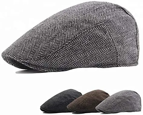 Vista 5 de Celtic Circus News Boy Cap Tweed Ivy Cap Beret Cabbie Flat Traveling Hat