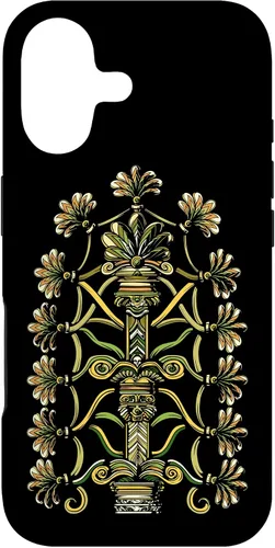 Vista 32 de Funda para iPhone 14 Pro Max Anunnaki Aliens Árbol de la Vida Símbolo Antiguo Geometría Sagrada