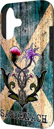 Vista 2 de Purple Thistle Flower Scottish Flag Scots Sassenach Vintage Case for iPhone 17