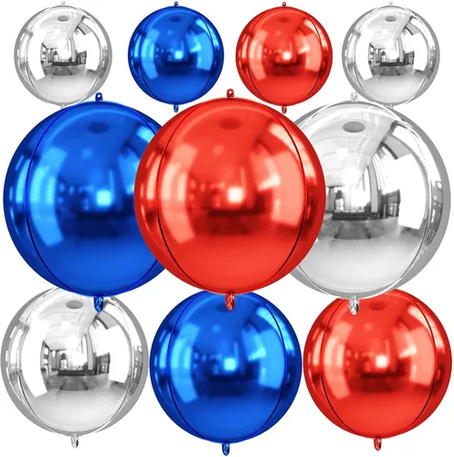 Vista 16 de Globos redondos de papel de aluminio para baloncesto, globos de helio 4D de 22 pulgadas, 18 pulgadas, 15 pulgadas, balón de baloncesto negro
