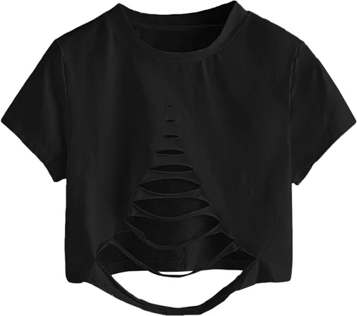 Vista 3 de SweatyRocks - Camiseta de manga corta para mujer