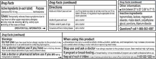 Vista 2 de Rising Pharma - Cetirizina HCL 10 mg - Tabletas anthistamínicas para la alergia estacional- 100 tabletas