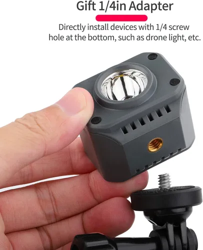 Vista 4 de Avata FPV Adaptador Mount Bundle para DJI Avata Drone Action 2 para Insta360 Go 1 Go 2 Cámaras de Acción Accesorios Soporte Extendido Soporte