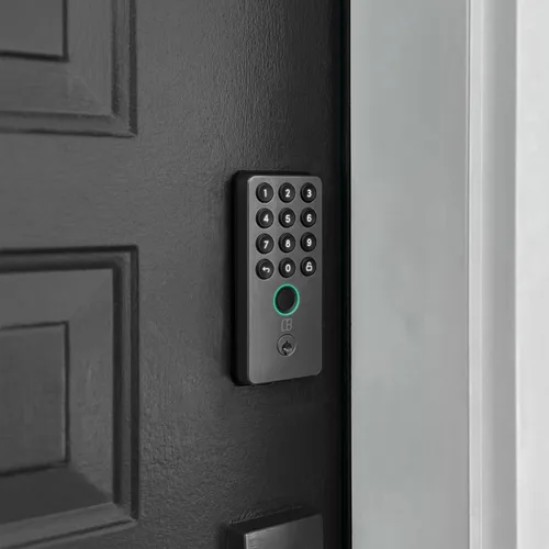 Vista 10 de igloohome Cerradura inteligente Deadbolt Go con huella digital, llaves digitales, códigos PIN remotos, puente WiFi (se vende por separado), probado