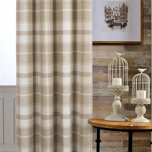 Vista 4 de always4u, cortinas térmicas aislantes con diseño de cuadros, de 95 pulgadas de largo, de doble capa, cortinas térmicas para sala de estar