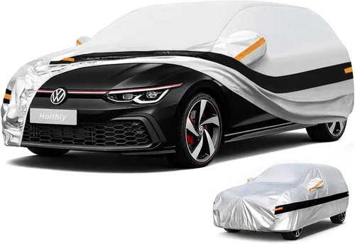 Vista 10 de Funda para Automóvil de 10 Capas Impermeable para Todo Clima para Coupé Hatchback, 100% Impermeable Fundas para Automóvil de Exterior Ajuste