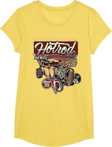 Vista 55 de Camiseta vintage Hot Rod Speed and Power para hombre Asphalt Grey