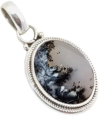 Vista 28 de Colgante de plata de ley 925 Joyería de plata hecha a mano para mujer, colgante de piedras preciosas naturales, regalo perfecto para ella