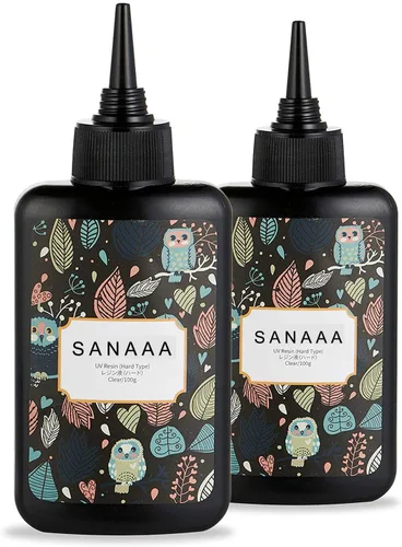 Vista 9 de SANAAA Resina UV Transparente Dura Tipo Claro 100g, Resina de Secado UV Activado por Luz Solar para Hacer Joyería DIY de Pendientes y Colgantes