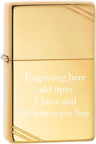Vista 38 de Mechero personalizado Zippo Classic resistente al viento con grabado (1941 Negro Hielo)