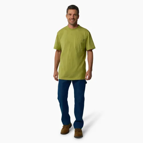 Vista 4 de Dickies Camiseta jaspeada pesada de manga corta para hombre, talla grande y alta