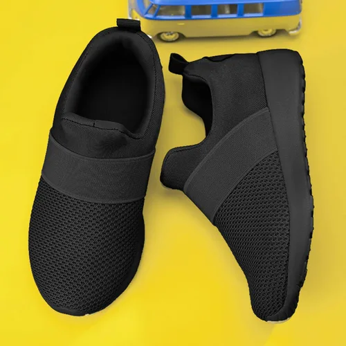 Vista 6 de QIJGS Zapatos deportivos para correr y caminar para niños y niñas