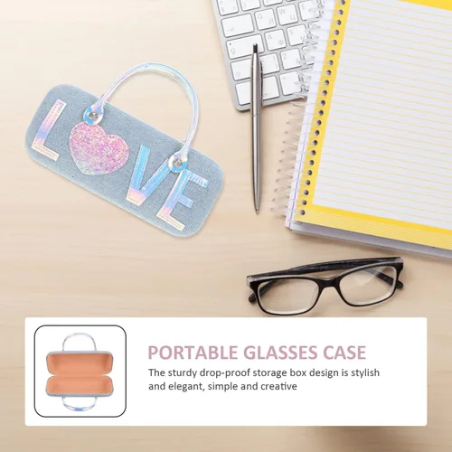 Vista 7 de Healifty Estuche para gafas de sol para niños, estuche para gafas, carcasa dura con asa