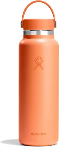 Vista 16 de Hydro Flask Botella de agua – Acero inoxidable aislado – Tapa flexible de boca ancha, antiderrames, a prueba de fugas y recargable en agave de 20