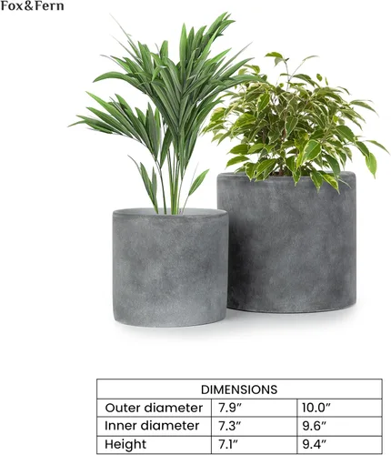 Vista 7 de Macetas de Fox & Fern – Ajuste perfecto a mediados del siglo moderno soporte para plantas – tapón de drenaje