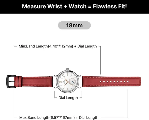 Vista 121 de Fullmosa Correa de reloj de liberación rápida de 0.866 in, 0.787 in y 0.709 in, bandas de cuero bruñido para Samsung Galaxy Watch/Garmin Watch