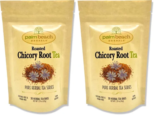 Vista 7 de Palm Beach Medicinal Herbs - Té de raíz de achicoria tostada - Serie de té de hierbas puras, 30ct