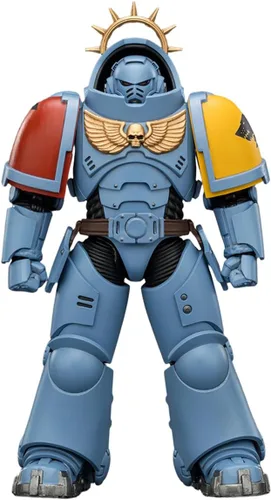 Vista 9 de JOYTOY Warhammer The Horus Herejy 1:18 Hijos de Horus MKVI Tactical Legionary Model Regalos de cumpleaños JT02977