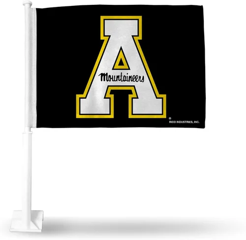 Vista 30 de Rico Industries Bandera de coche de doble cara de la NCAA, gran accesorio para automóvil