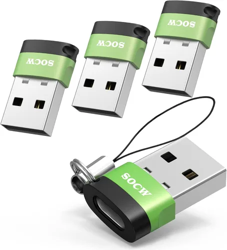 Vista 13 de Adaptador USB C hembra a USB macho 2.0 (Atrovirens, 4 unidades)