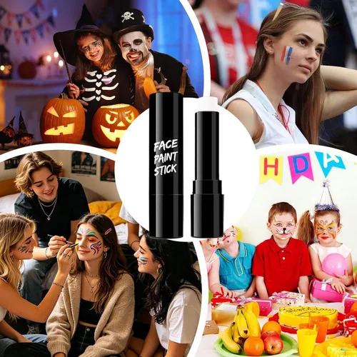 Vista 4 de Face Paint - Face and Body Paint Blendable Eye MakeEye Makeup Stick White