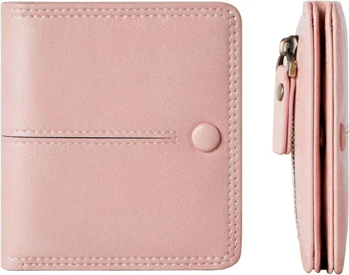 Vista 9 de TFKGS Tarjetero de crédito para mujer, cartera RFID de cuero para mujer con bloqueo de cremallera, llavero para tarjetas de acordeón, regalos