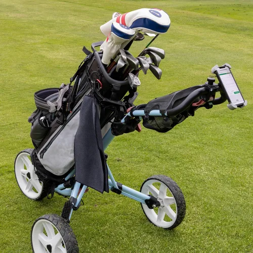 Vista 4 de ProActive Sports Soporte universal para teléfono con rotación de 360 grados para carritos de golf, carritos de equitación de golf, bicicleta