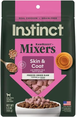 Vista 16 de Instinct Raw Boost Mixers, Topper de comida para perro liofilizada, receta sin granos - Carne natural 100%, bolsa de 6 oz