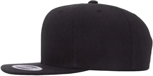 Vista 3 de Original Yupoong Pro-Estilo Mezcla De Lana Snapback Snap Back Gorra De Béisbol En Blanco 6098M - Negro, Negro