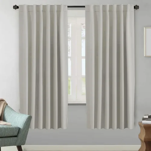 Vista 107 de H.VERSAILTEX Cortinas Opacas con Aislamiento Térmico, Paneles de Tratamiento de Ventanas que Oscurecen la Habitación, Cortinas Opacas para Sala