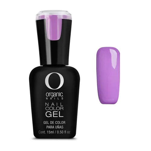 Vista 3 de Organic Nails Helado Gel de color 0.5 fl oz azul. morado, lila, menta, rosa Daisy